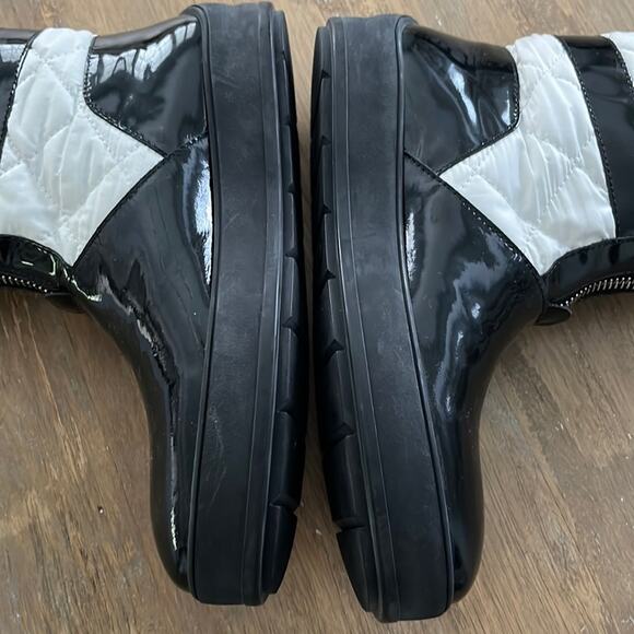 Aquatalia By Marvin K. Kali Patent Leather Boot Black Women Size 9 - Picture 7 of 10